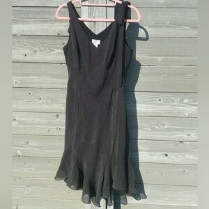 Ann Taylor Loft Polka Dot midi dress women’s size 10